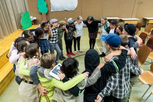 Theater während der Erzählnacht Klasse 4b Rietacker